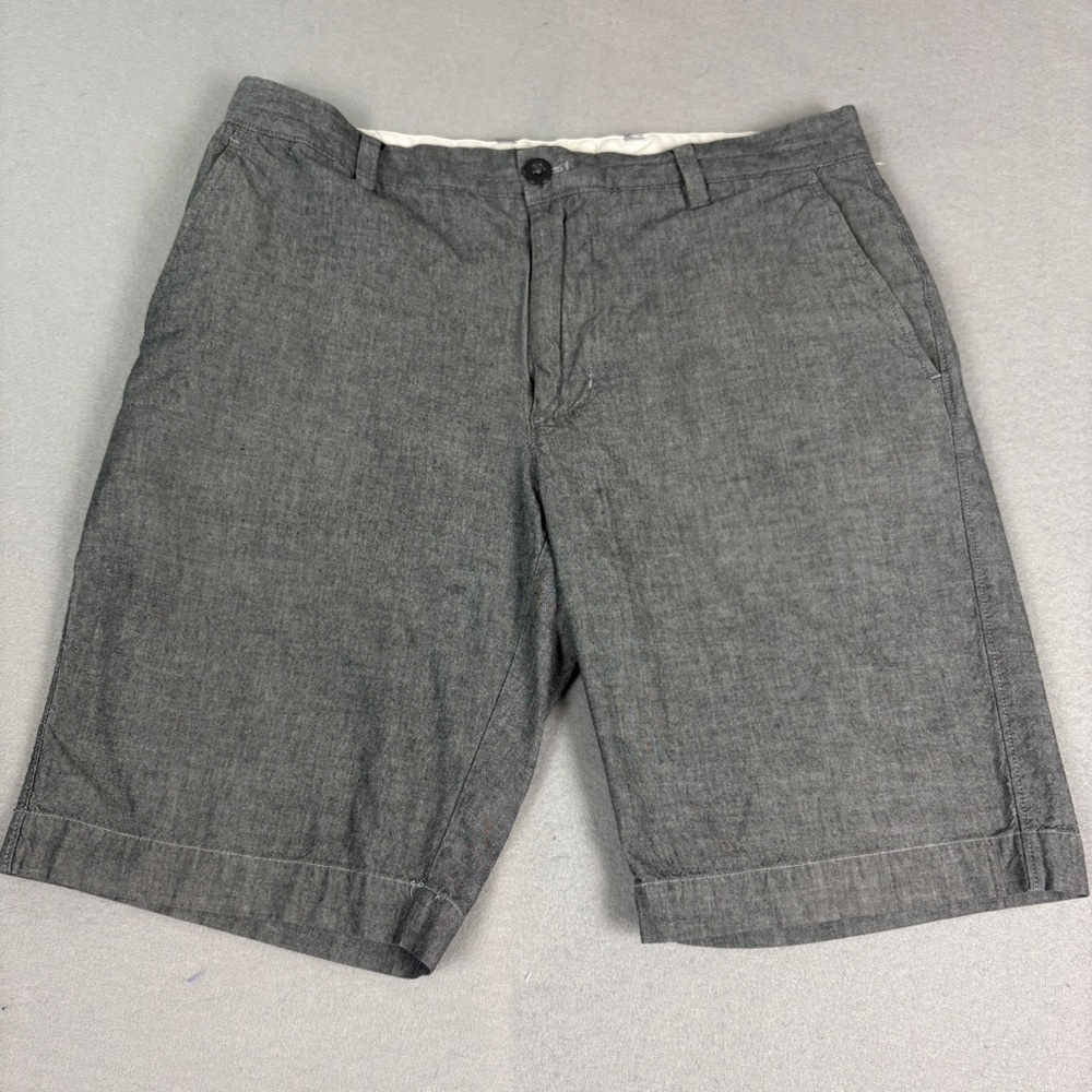 J. Crew Charcoal Cotton Flat Front Shorts